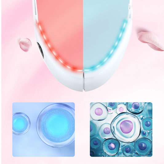 Dispositivo de lifting facial con luz roja y azul