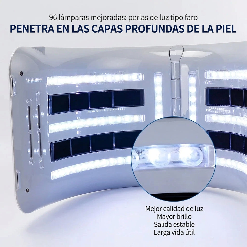 Dispositivo de fototerapia LED PDT facial y corporal para salón, spa y uso doméstico