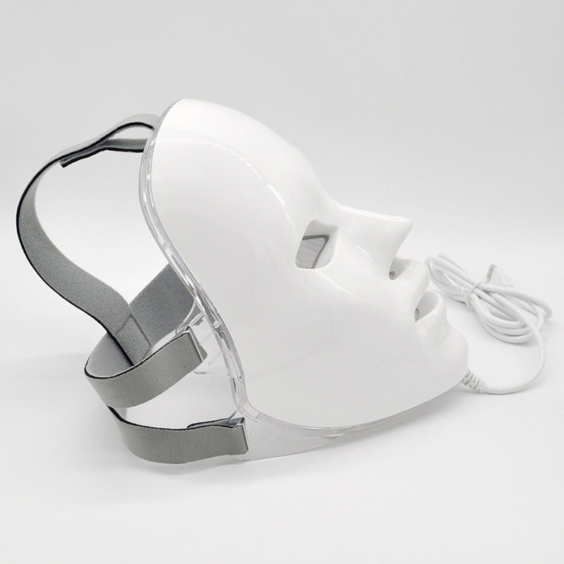 Máscara facial LED con luz roja y azul