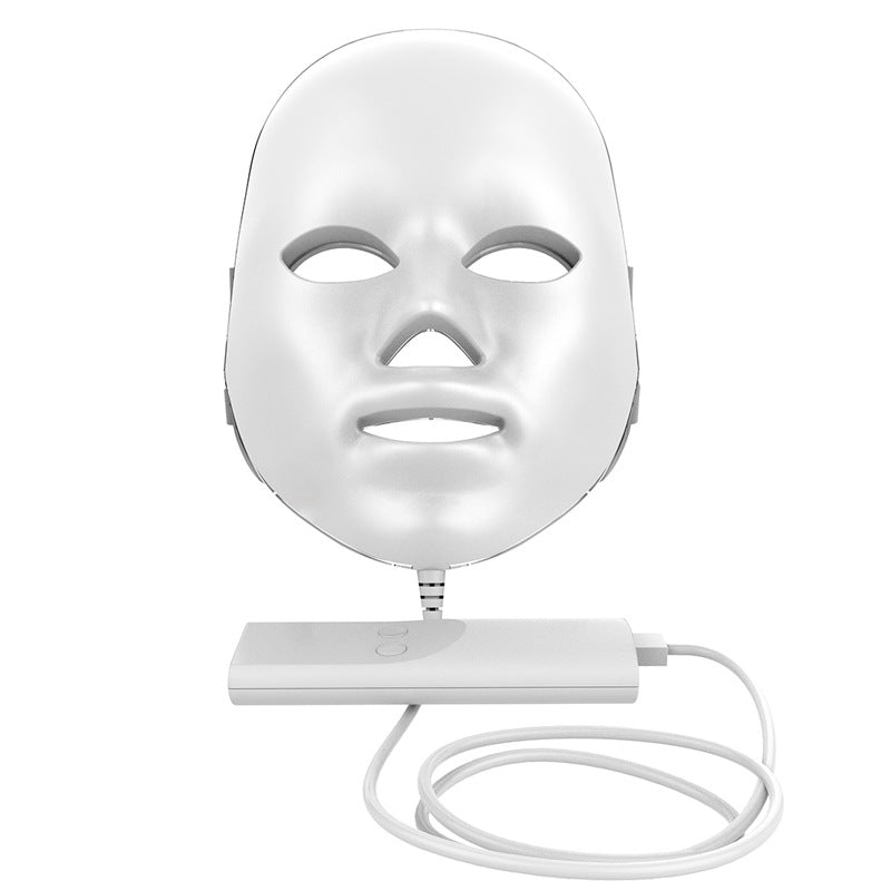 Máscara facial LED con luz roja y azul