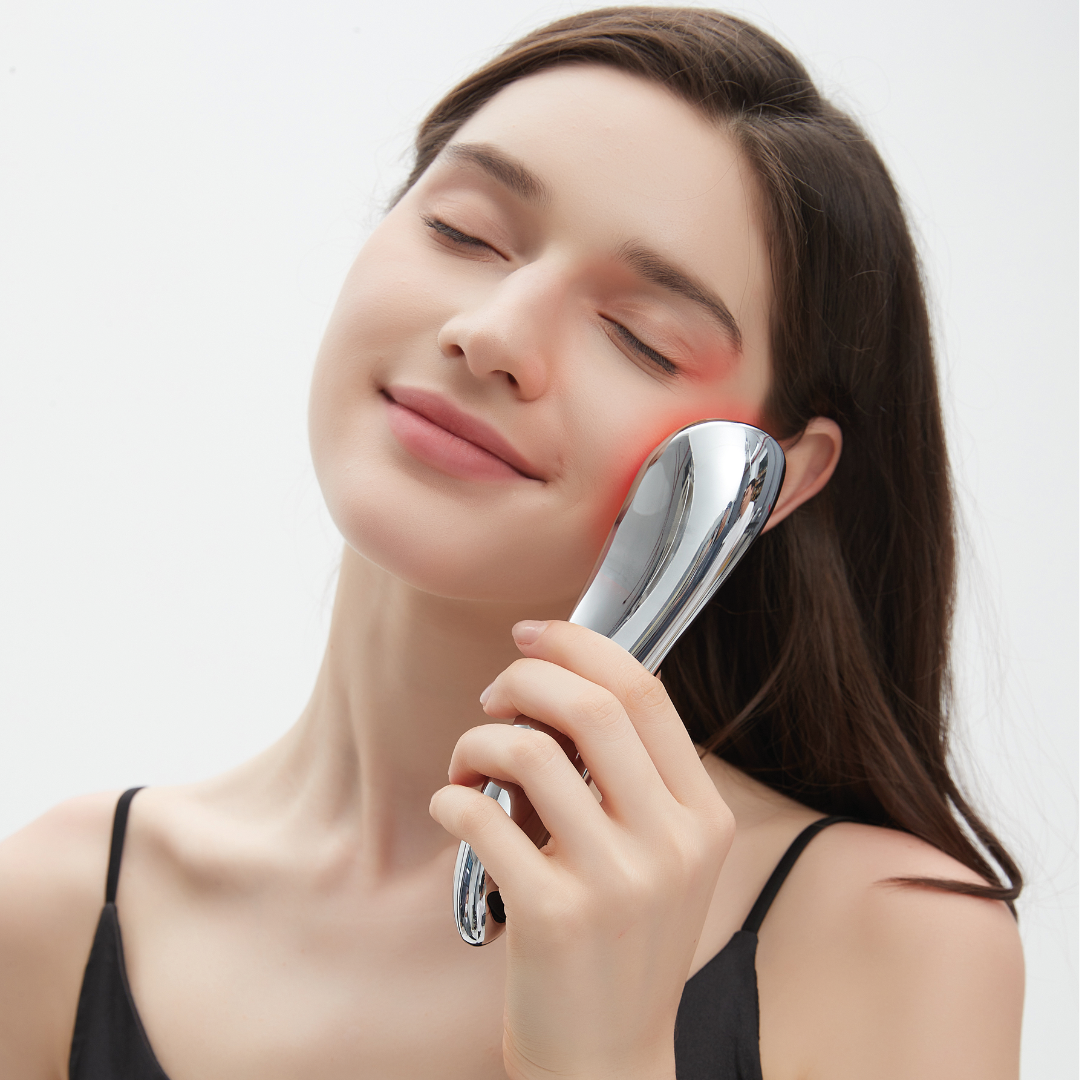 Dispositivo de belleza Multi-RF con oro de 24 quilates: 5 modos para rostro y cuerpo