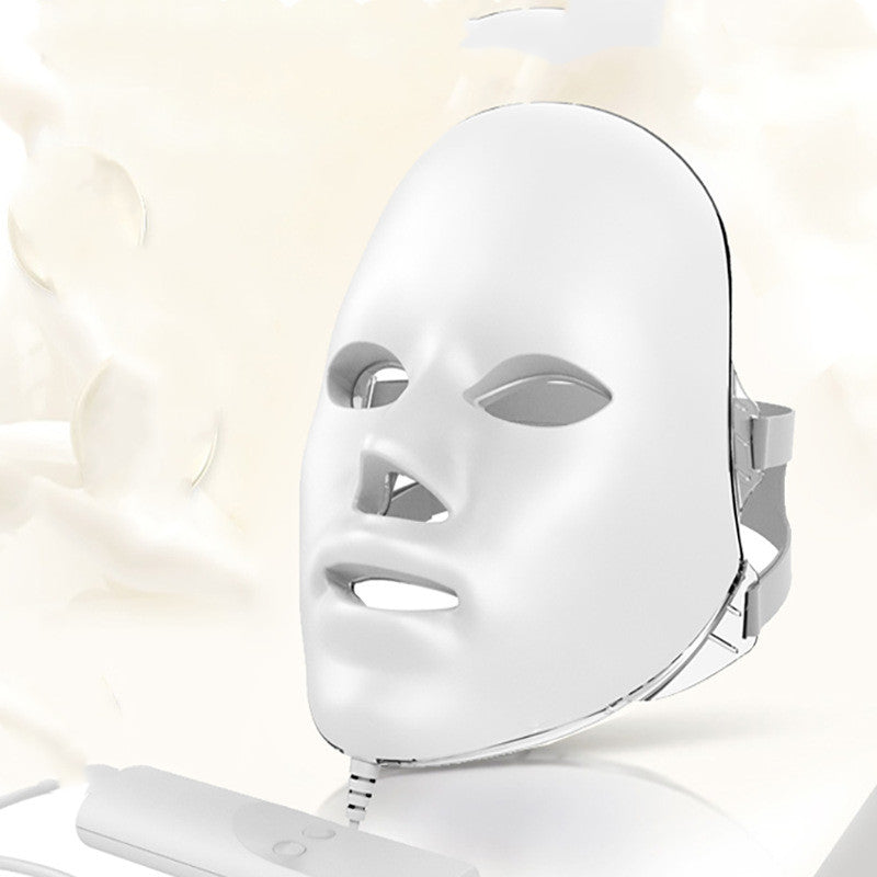Máscara facial LED con luz roja y azul