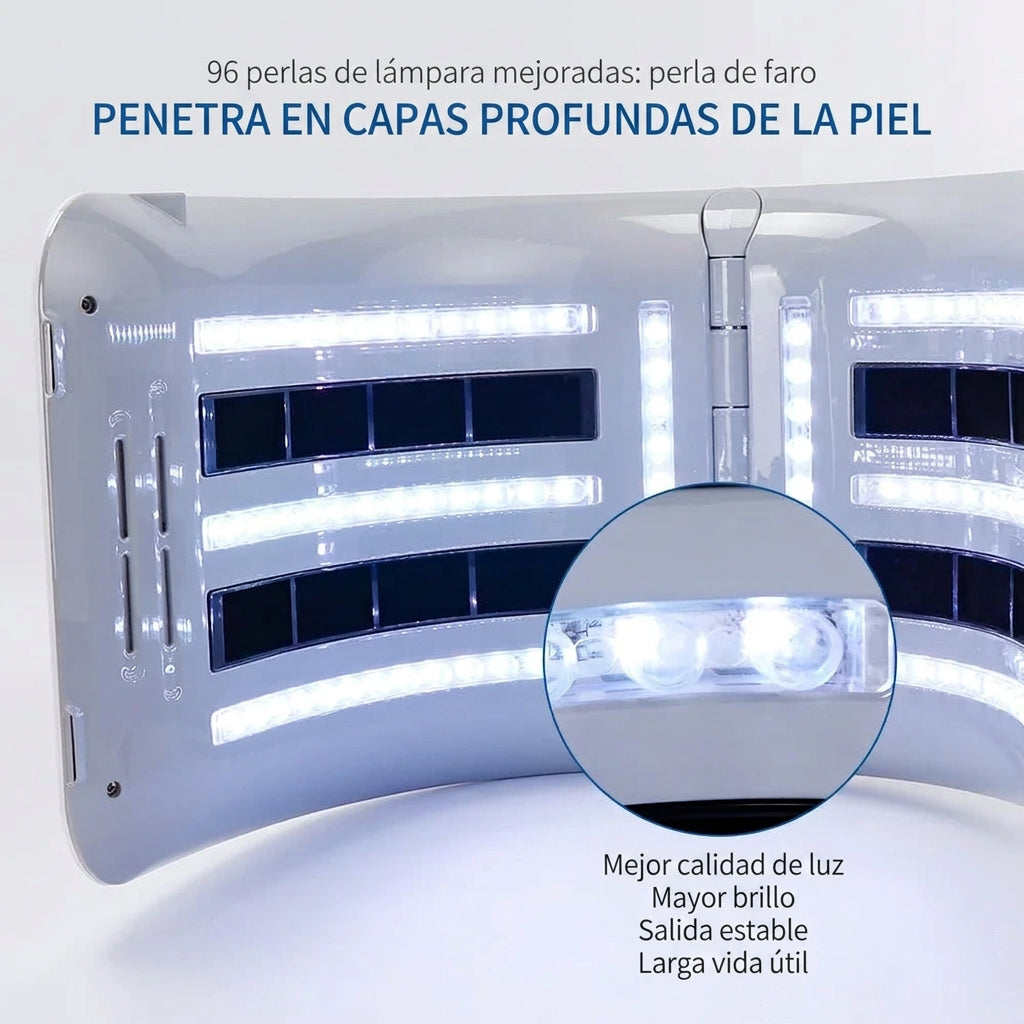 Dispositivo de fototerapia LED PDT facial y corporal para salón, spa y uso doméstico