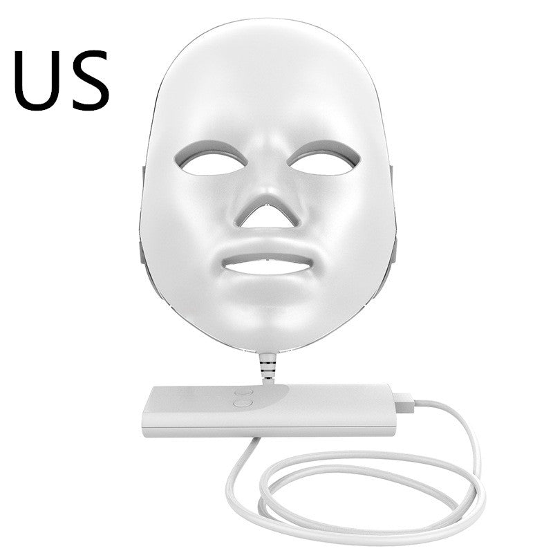 Máscara facial LED con luz roja y azul