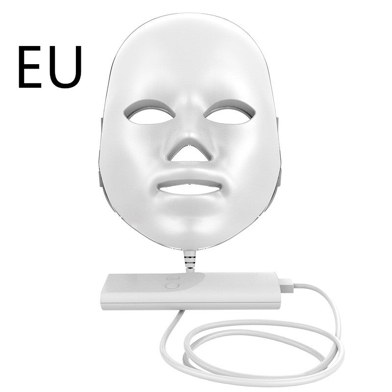 Máscara facial LED con luz roja y azul