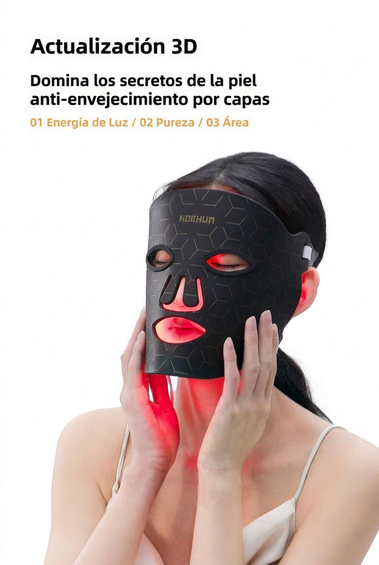 Máscara facial LED de 7 colores