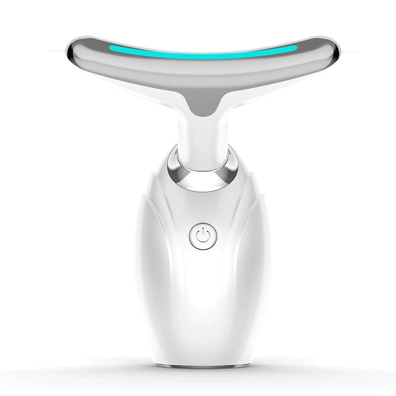 Dispositivo de terapia LED con efecto lifting para cuello y rostro