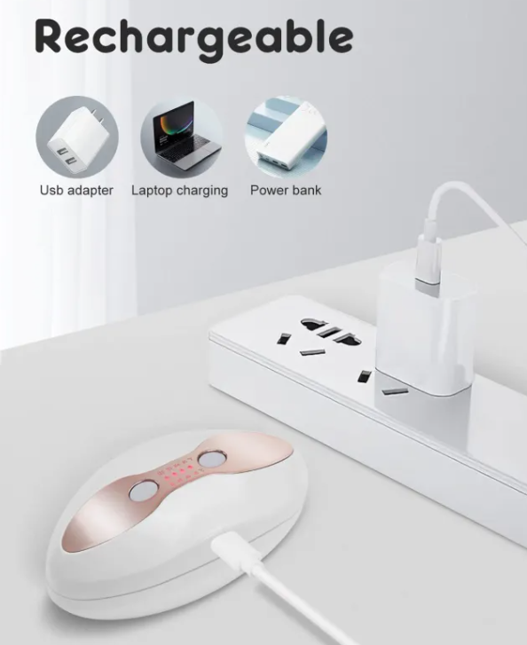 Dispositivo LED portátil con calor para labios